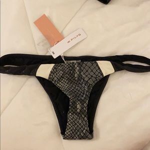 PilyQ bikini Boa Color Block Teeny Bottom